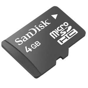  SanDisk 4GB Micro SDHC 2 in 1 Combo Promotional Kit 