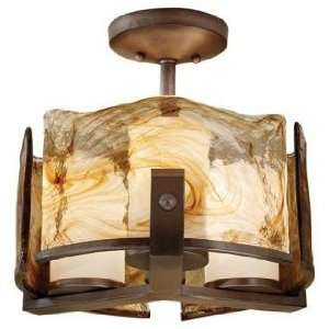  Murray Feiss Aris 15 Wide Roman Bronze Ceiling Light 