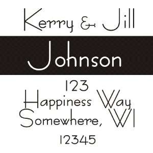  Personalized Square Address Stamp Style 2B Office 