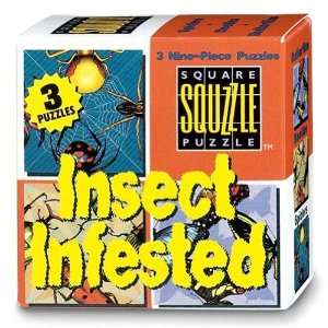  Insect Infested Squzzle Puzzle 3 x 9pc Toys & Games