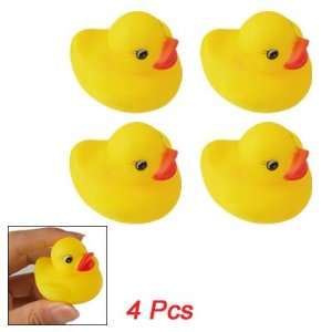   Pcs Child Yellow Rubber Cute Squeeze Squeak Duck Toy Toys & Games