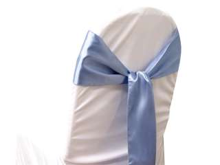 50 satin chair sash bows wedding  