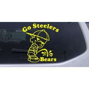   Steelers Pee On Bears Car Window Wall Laptop Decal Sticker Automotive