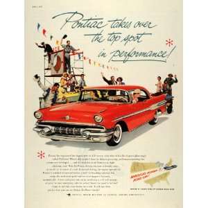  1957 Ad Pontiac Tri Power Star Chief Road Car Two Jet 