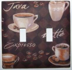 Coffee Cup Java Light Switch Plates Electrical Outlets  