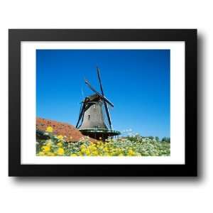  Windmill, Zaanse Schans, Netherlands 22x28 Framed Art 