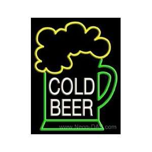 Cold Beer Outdoor Neon Sign 31 x 24