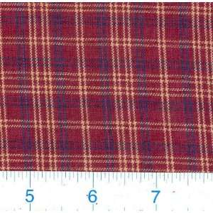   Wide Thin Plaid Maroon/Blue Fabric By The Yard Arts, Crafts & Sewing