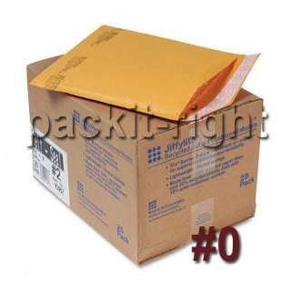 250) #0 6 x 10 Jiffy Bubble Padded Mailers Envelopes  