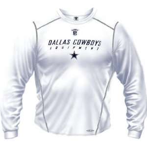 Dallas Cowboys  White  Speedwick Performance Long Sleeve Shirt  