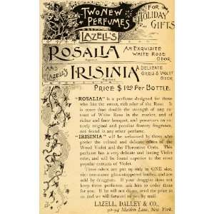  1890 Ad Lazell Dalley Company Perfumes Rosalia Irisinia 