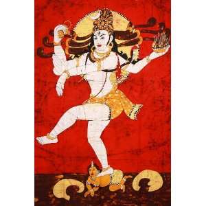  Dancing Shiva   Batik Painting On Cotton