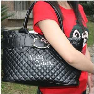    Hello Kitty Shoulder Tote Handbag Satchel Shopper Purse Beauty