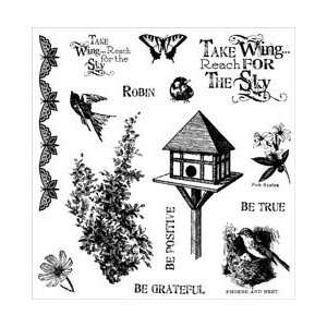  Darcies Cling Mounted Rubber Stamps Brids & Bees 