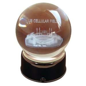   WHITE SOX Comiskey Park Etched Lit Crystal Ball