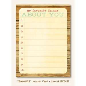  Beautiful Journal Card Miss Caroline Collection (My Minds 