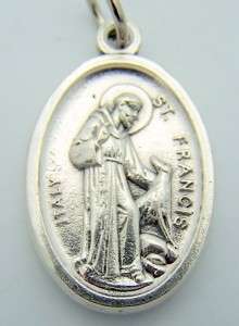   Catholic 1 Medal Charm Pendant Pet Animal Saint Francis St Anthony