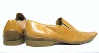 DINO BIGIONI Tan Camel Leather Loafers Shoes 10 43  