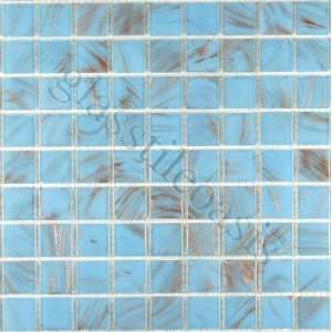  Sanibel 3/4 x 3/4 Blue Gem Solid Glossy Glass Tile 