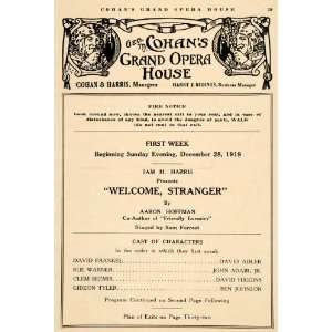  1919 Ad Welcome Stranger Aaron Hoffman Forrest Adair 