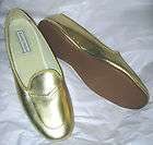 daniel green metallic gold leather slipper 10 5 m nwob