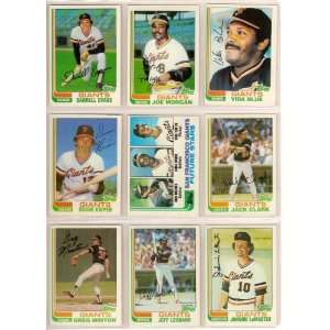  1982 San Francisco Giants Topps Team Set w/ Traded Cards 