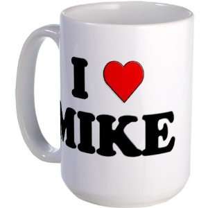 Love Mike Cute Large Mug by 