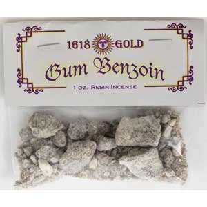  Granular Gum Benzoin Incense 1 oz 1618 Gold Everything 
