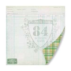   Double Sided Paper 12X12 School Day; 25 Items/Order