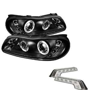  Carpart4u Chevy Malibu Halo Black Projector Headlights and LED Day 