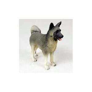  Akita Dog Figurine   Gray