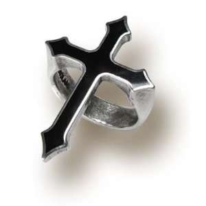  In Memoriam Edgar Alan Poe Inspired Gothic Ring Size 8.5 