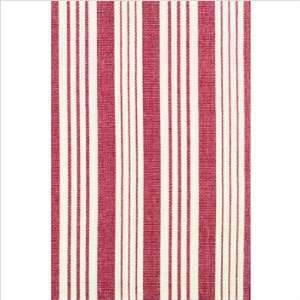  Dash and Albert Rugs Woven Birmingham Red Cotton 