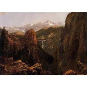   Falls, Yosemite Albert Bierstadt Hand Painted Ar