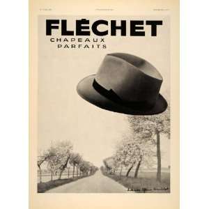   Flechet Hat Laure Albin Guillot   Original Print Ad