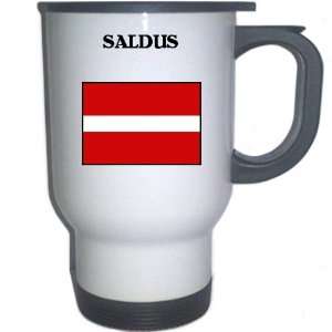  Latvia   SALDUS White Stainless Steel Mug Everything 