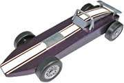 Pinewood Derby Car Racing Stripes WHITE  