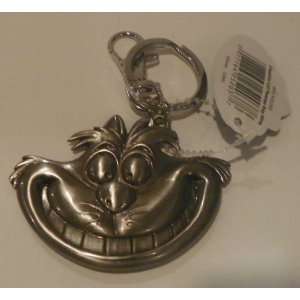  Disneys Alice in Wonderland Cheshire Cat Pewter Keychain 
