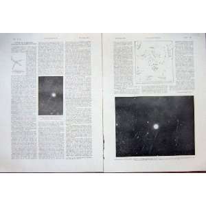  Star Astronomy Lyre Vega Milky Way French Print 1933