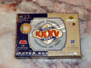 2001 UPPER DECK SUPER BOWL XXXV BOX SET SUPERBOWL 35  