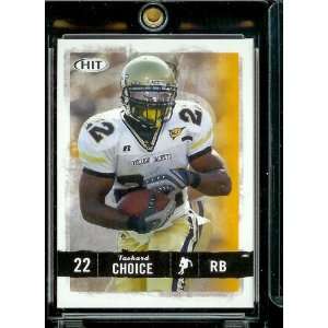 2008 Sage HIT # 22 Tashard Choice   Georgia Tech, RB   First OFFICIAL 