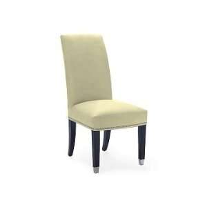 Williams Sonoma Home Amelia Side Chair, Tuscan Leather, Vellum  