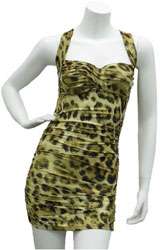 New Mini Sexy Animal Print Solid Clubbing Party Dress  