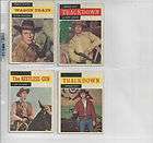 1958 Topps TV Westerns lot of 4 Wagon Train Trackdown The Restless Gun 