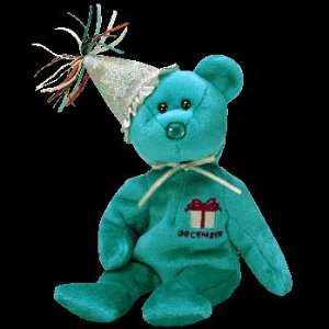  TY December Birthday Bear with Hat Beanie Baby [Toy] Toys 
