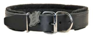 Felt Padded Leather Dog Collar Prevents Rubbing  