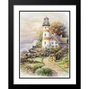  Andreas Orpinas Framed and Double Matted 25x29 Lighthouse 