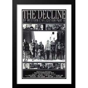  The Decline Of Civilization 20x26 Framed and Double Matted 