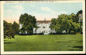 Residence of Horace Harding on Rumson Road ~SEA BRIGHT NJ~ c. 1925 