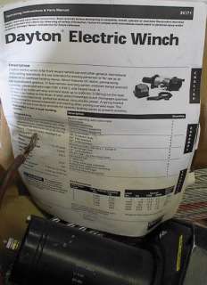  3V171 12 volt Electric Winch 6000 pound 1 line  